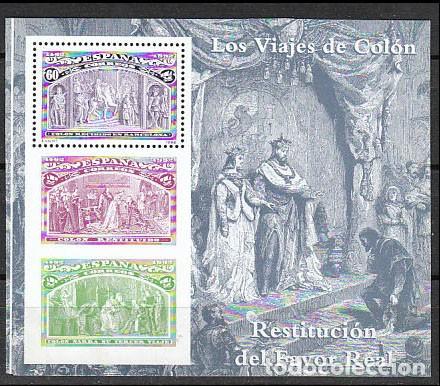 Sellos: EDIFIL 3209, 5&ordm; CENT&ordm; DEL DESCUBRIMEINTO DE AMERICA, RESTITUCION DEL FAVOR REAL, NUEVO **