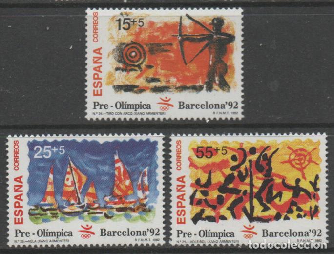 Sellos: EDIFIL 3157/9, JUEGOS OLIMPICOS DE BARCELONA 92, NUEVO ** SERIE COMPLETA
