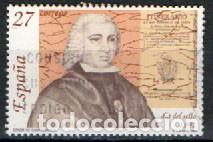 Sellos: EDIFIL N&ordm; 3154, D&Iacute;A DEL SELLO 1992, CONDE DE CAMPOMANES, USADO
