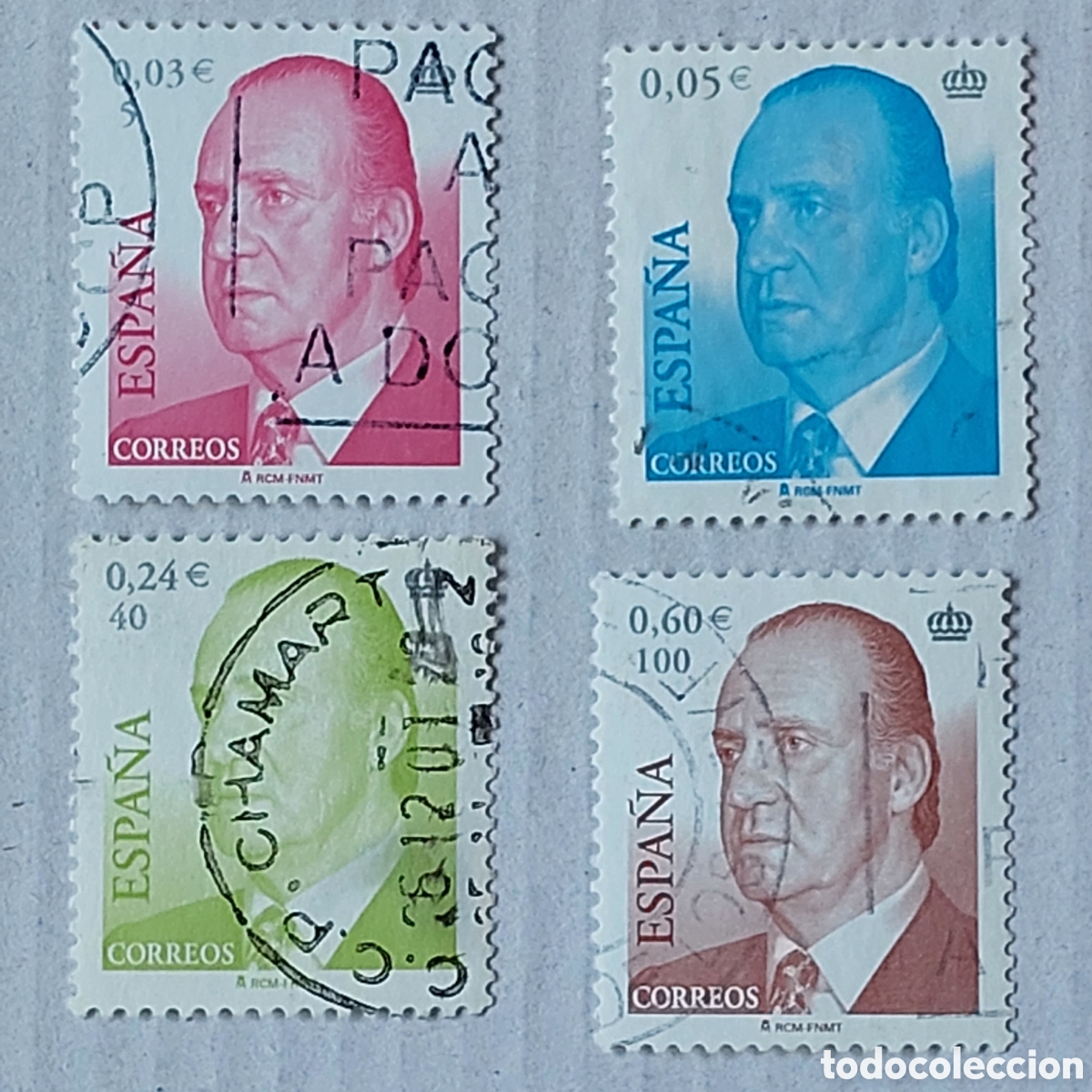 Sellos: 2001 Espa&ntilde;a Usado Serie B&aacute;sica Juan Carlos I