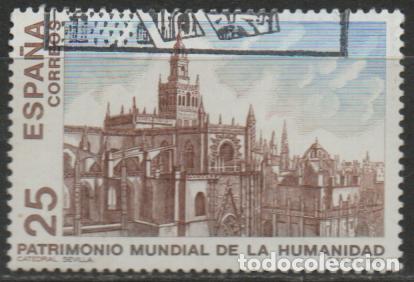 Sellos: Edifil n&ordm; 3148, CSTEDRAL DE SEVILLA, PATRIMONIO DE LA HUMANIDAD, USADO, ENVIO EL DE LA FOTO