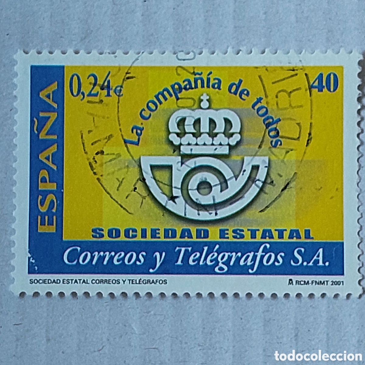 Sellos: 2001 Espa&ntilde;a Usado Correos y Tel&eacute;grafos