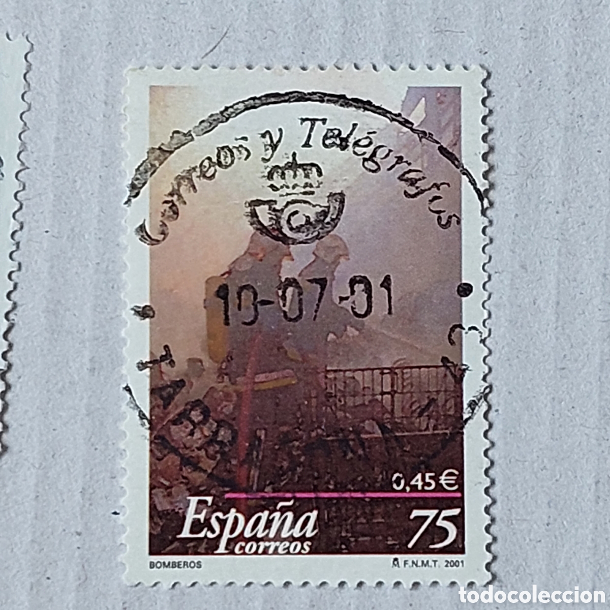 Sellos: 2001 Espa&ntilde;a Usado Bomberos