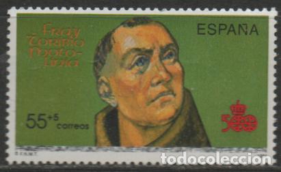 Sellos: EDIFIL 3140, DESCUBRIMIENTO DE AMERICA, FRAY TORIBIO MOTOLINIA, NUEVO ***