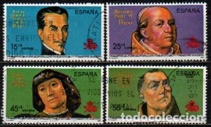 Sellos: EDIFIL 3140, DESCUBRIMIENTO DE AMERICA, PERSONAJES, USADO, SERIE COMPLETA