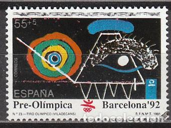 Briefmarken: EDIFIL N&ordm; 3135, JUEGOS OLIMPICOS DE BARCELONA 92, TENIS DE MESA, PING PONG, USADO