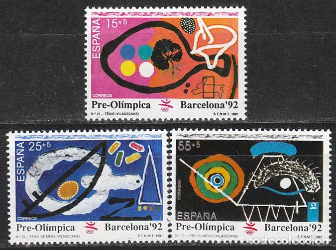Sellos: Edifil 3134, juegos ol&iacute;mpicos Barcelona, VII serie preol&iacute;mpica, nuevo *** SERIE COMPLETA