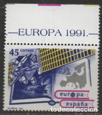 Sellos: EDIFIL 3117, EUROPA 1990, SATELITE EUROPEO OLYMPUS, NUEVO *** BORDE SUPERIOR DE HOJA