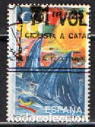 Sellos: Edifil n&ordm; 3107, dise&ntilde;o infantil: olimpiadas del 1992, usado