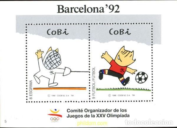 Sellos: 246383 MNH ESPA&Ntilde;A 1988 25 JUEGOS OLIMPICOS VERANO BARCELONA 1992