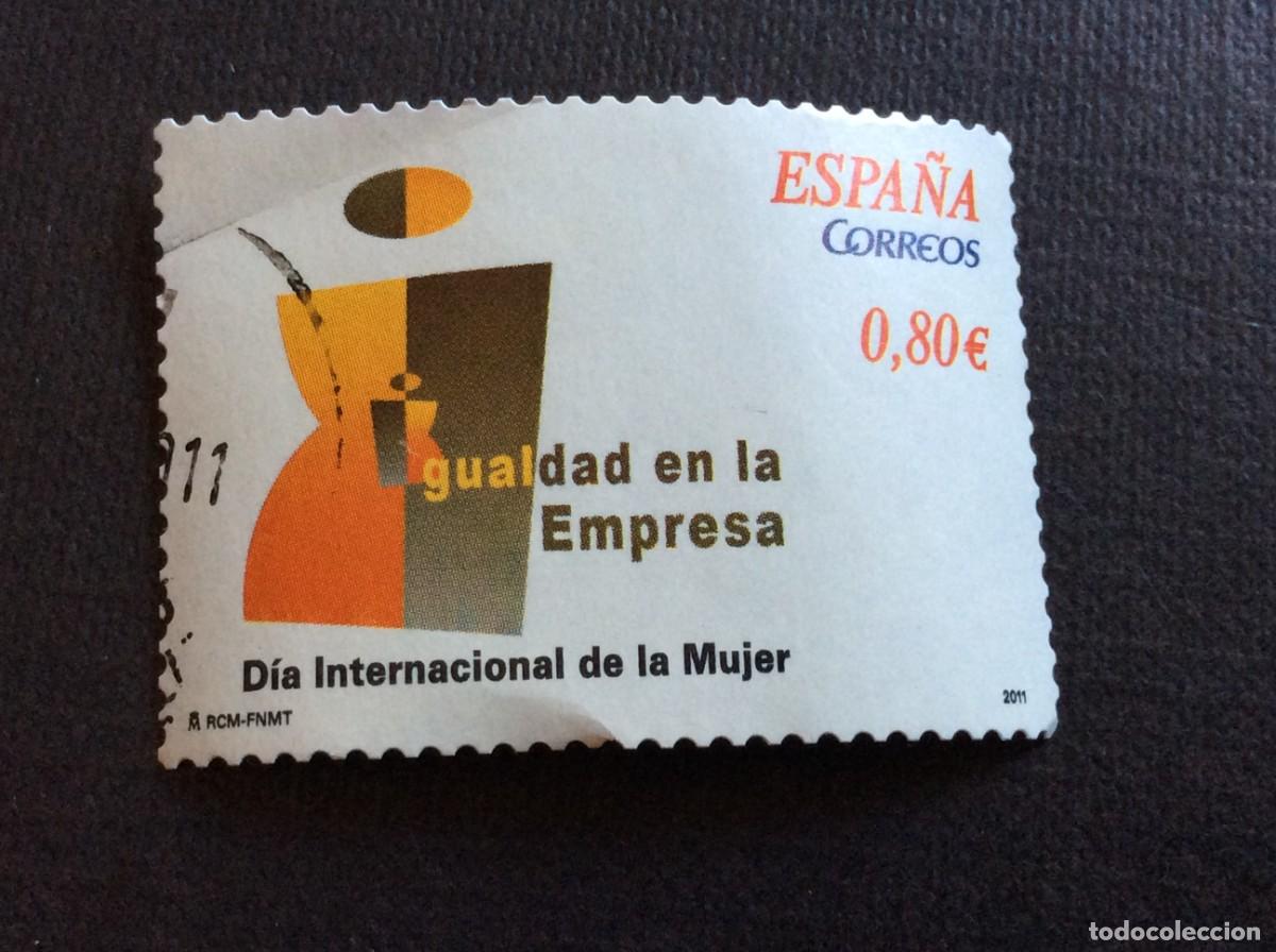 Sellos: ESPA&Ntilde;A N&ordm; EDIFIL 4644* A&Ntilde;O 2011 DIA INTERNACIONAL DE LA MUJER. SELLO USADO
