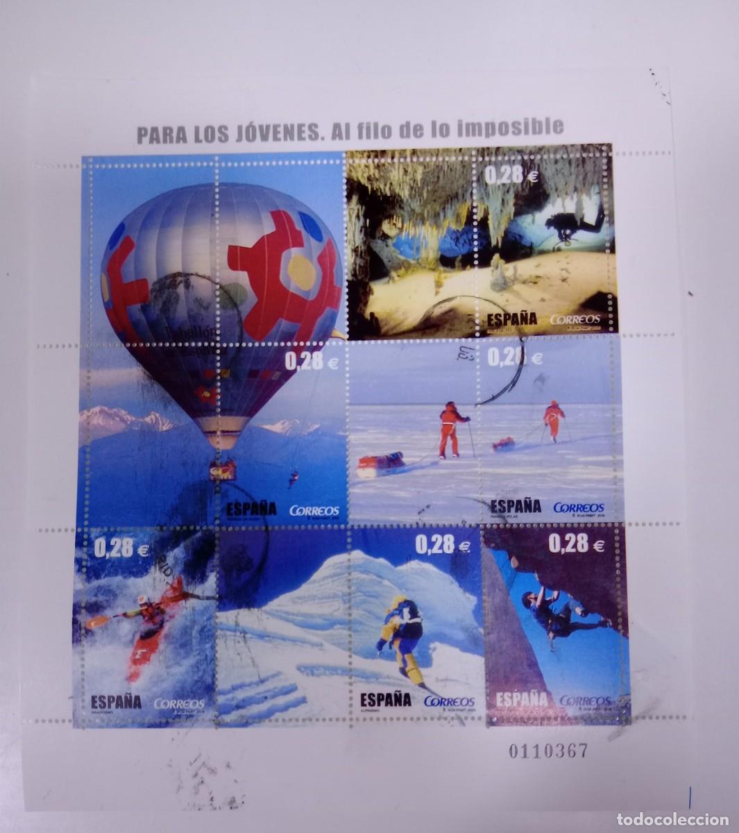 Sellos: Sello minipliego 2005 Al filo de lo imposible