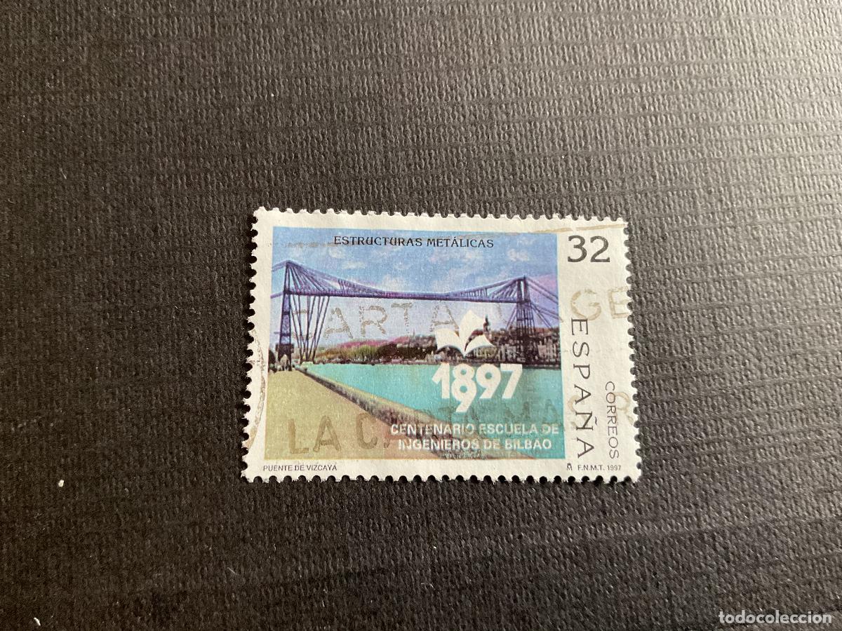 Sellos: ESPA&Ntilde;A N&ordm; EDIFIL 3479* A&Ntilde;O 1997. PUENTE DE VIZCAYA. SELLO USADO