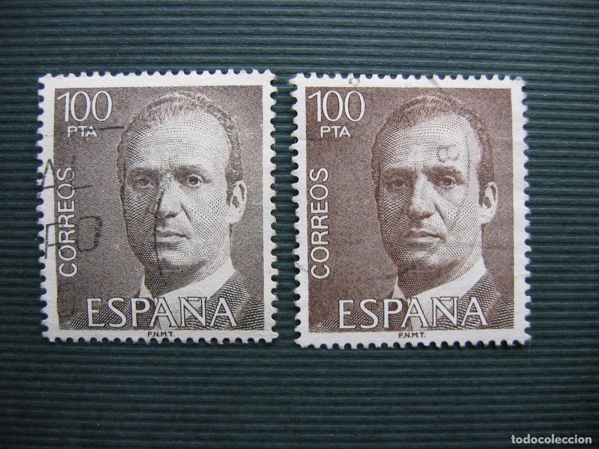 Sellos: ESPA&Ntilde;A VARIEDAD COLOR JUAN CARLOS 100 PTS EDIFIL 2605