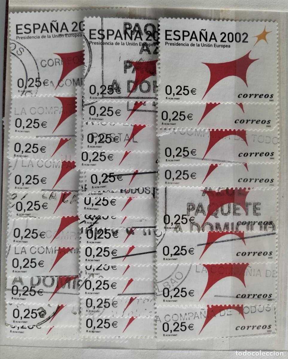 Sellos: ESPA&Ntilde;A A&Ntilde;O 2002 STOCK EDIFIL 3865 SELLOS USADOS