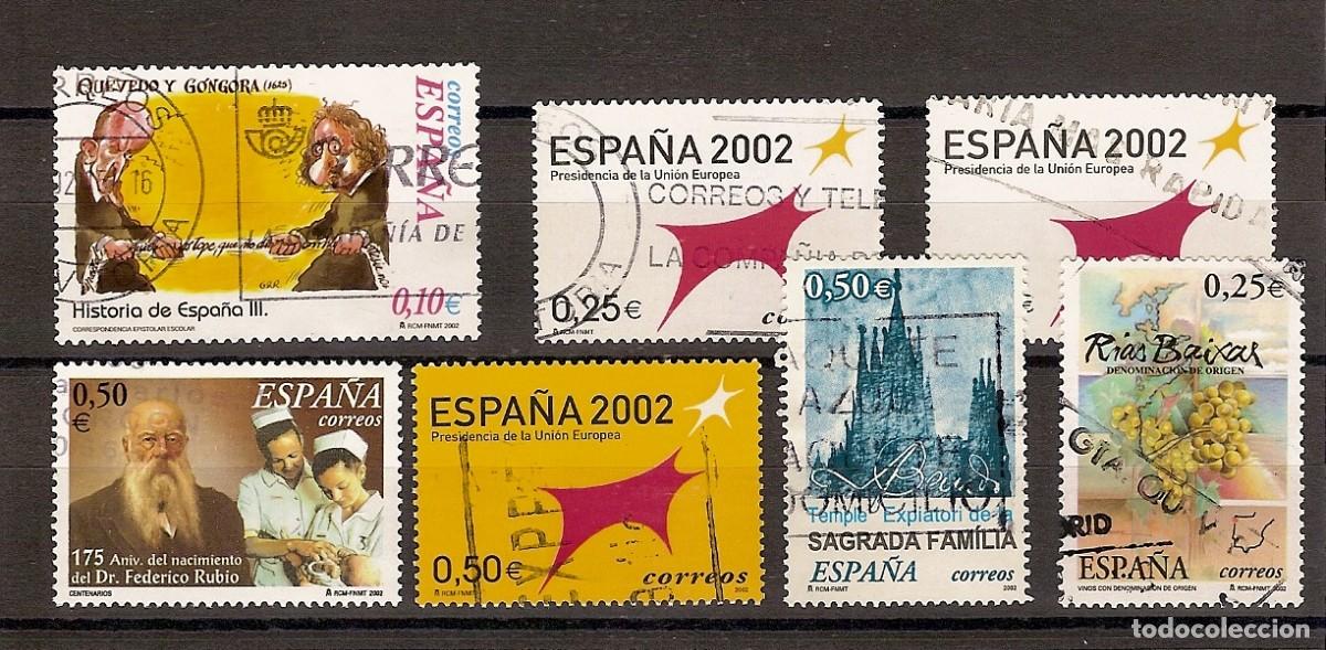 Sellos: ESPA&Ntilde;A A&Ntilde;O 2002 VARIOS