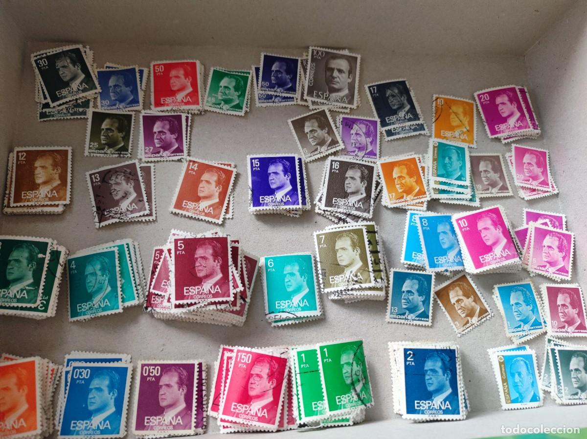 Sellos: Sellos usados rey Juan Carlos l. 590 sellos