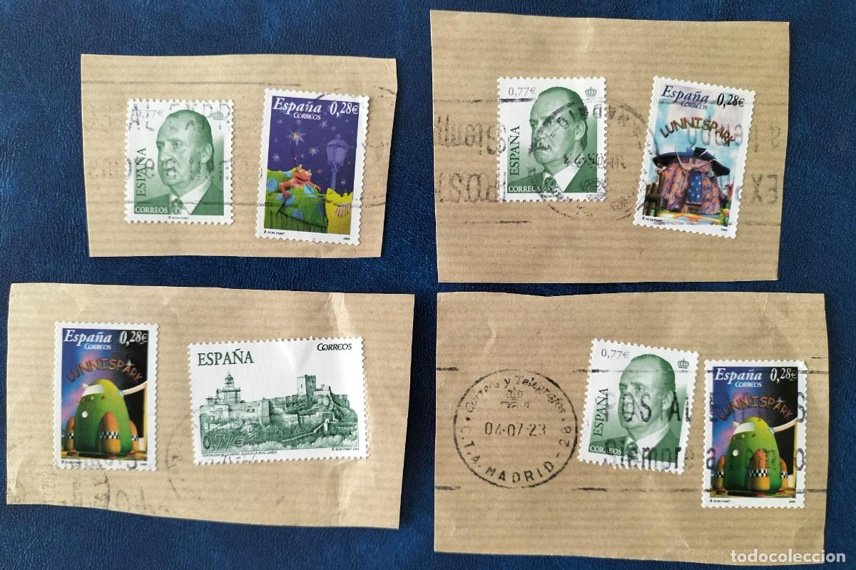 Sellos: ESPA&Ntilde;A A&Ntilde;O 2005 LOS LUNIS USADOS EN CARTA