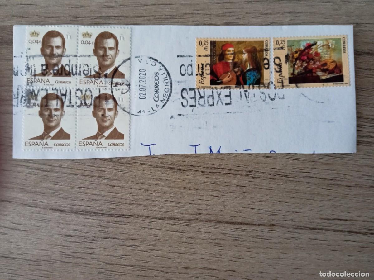 Sellos: 6 SELLOS ESPA&Ntilde;OLES PEGADOS Y MATASELLADOS