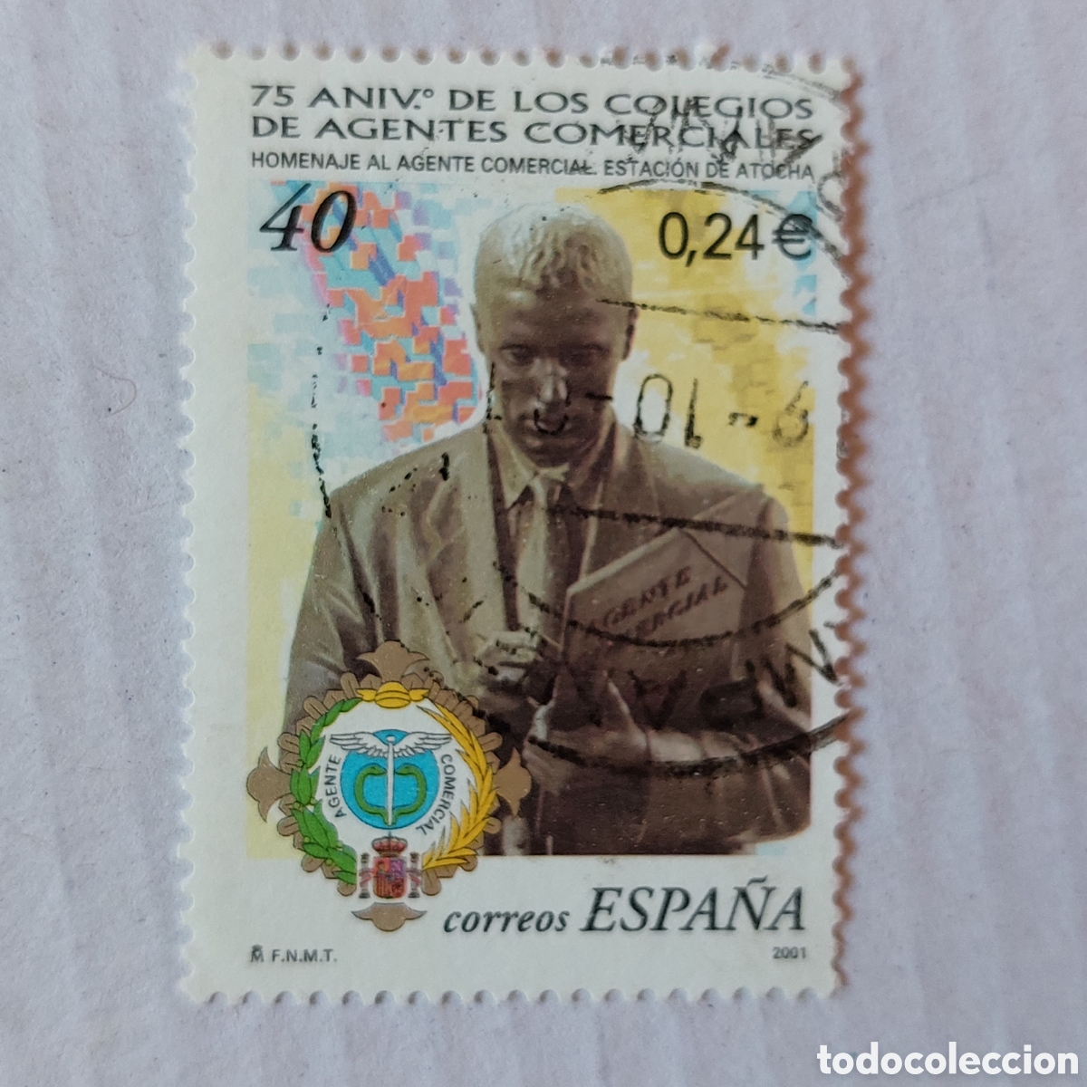 Sellos: 2001 Espa&ntilde;a Usado Colegio Agentes Comerciales