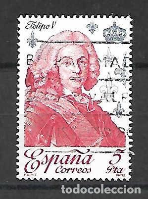 Sellos: Felipe V, rey Borb&oacute;n. Espa&ntilde;a. sello emit. 22-11-1978
