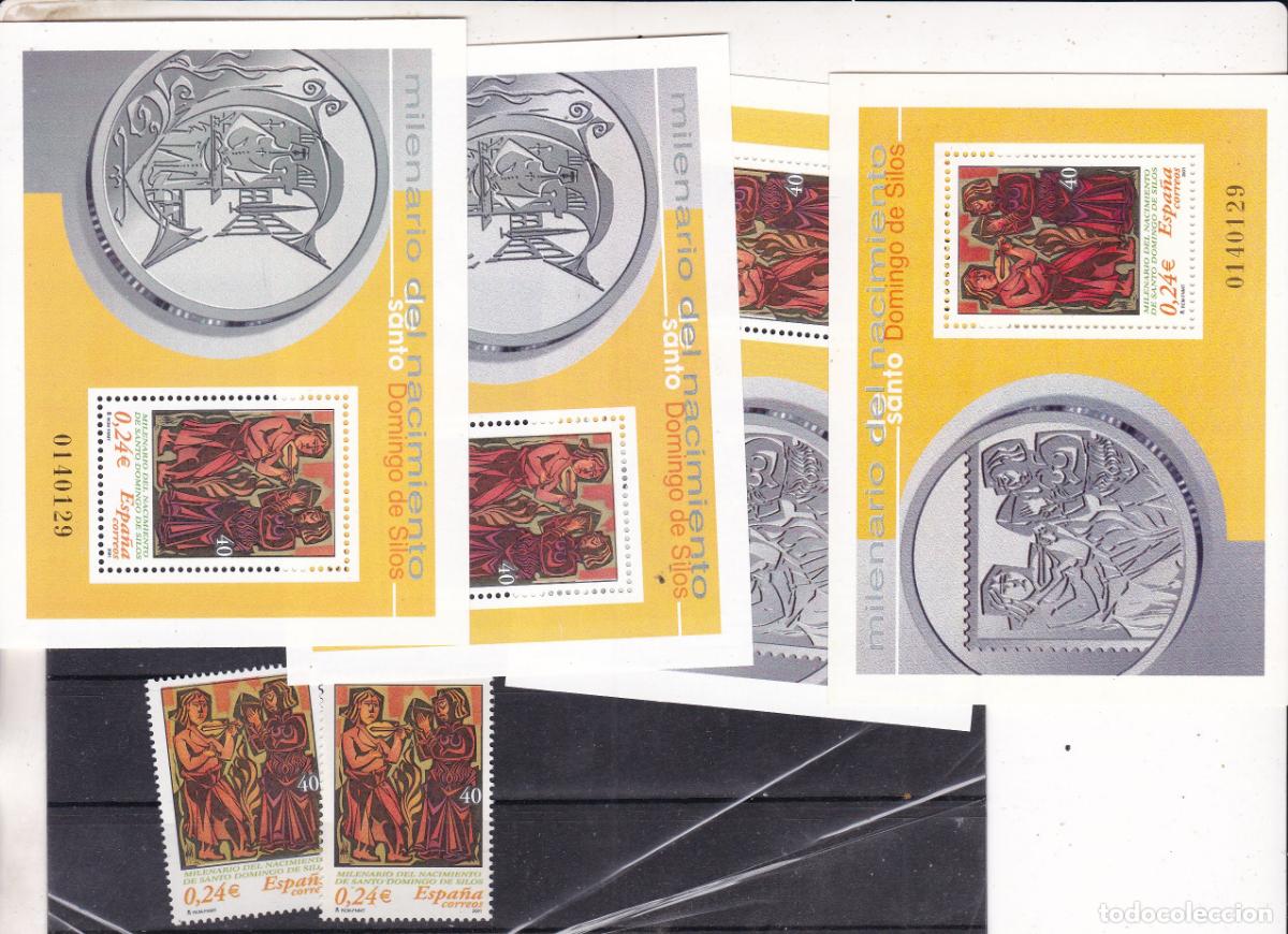 Sellos: FC-304-Santo Domingo Silos EDifil 3817/19 x 4 Hojitas + Sellos **. LUJO