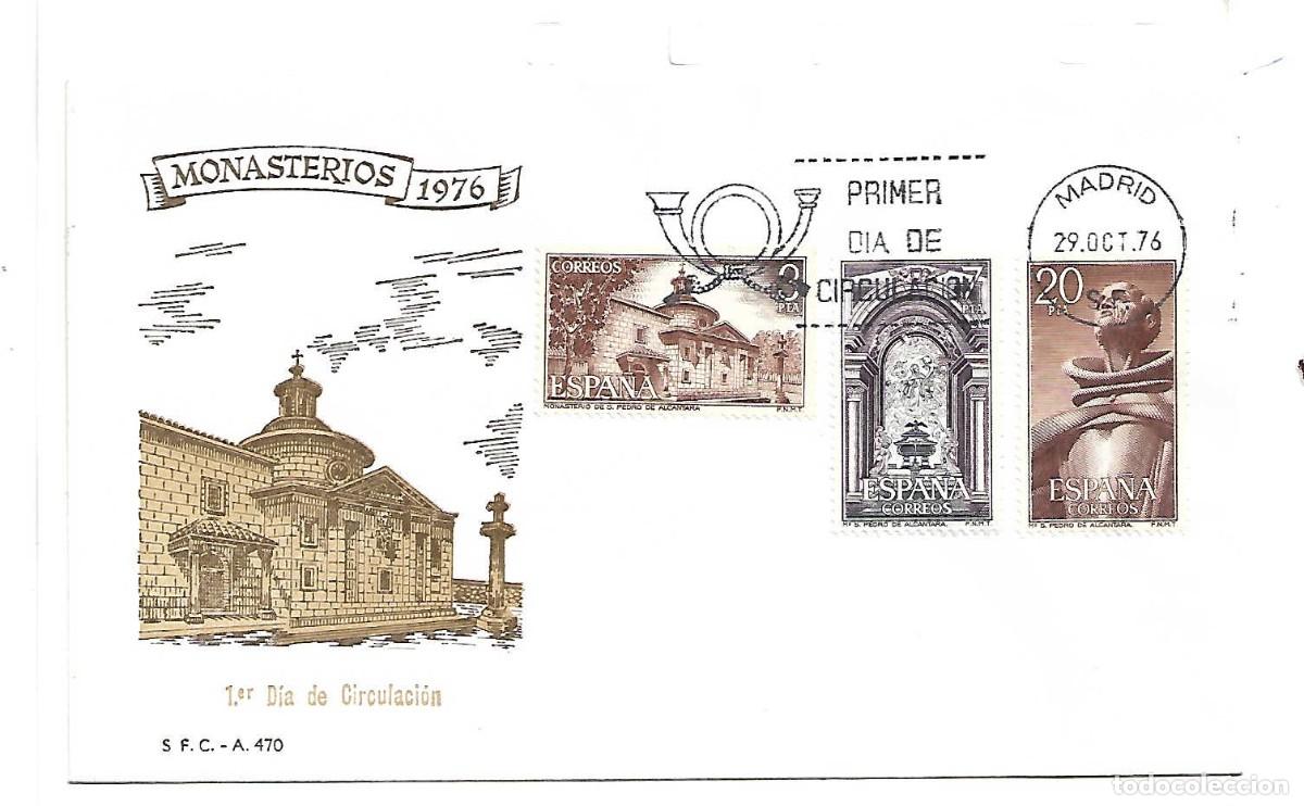 Sellos: Monasterio de S.Pedro de Alc&aacute;ntara, Espa&ntilde;a, SPD. 29-10-1976
