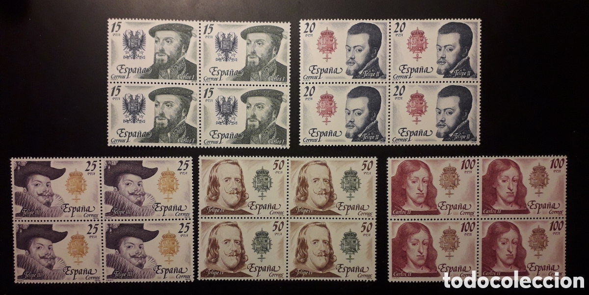 Sellos: ESPA&Ntilde;A EDIFIL 2552/6 BLOQUE DE 4 SERIE CTA NUEVA *** 1979 LOS AUSTRIAS PEDIDO M&Iacute;NIMO 3&euro;