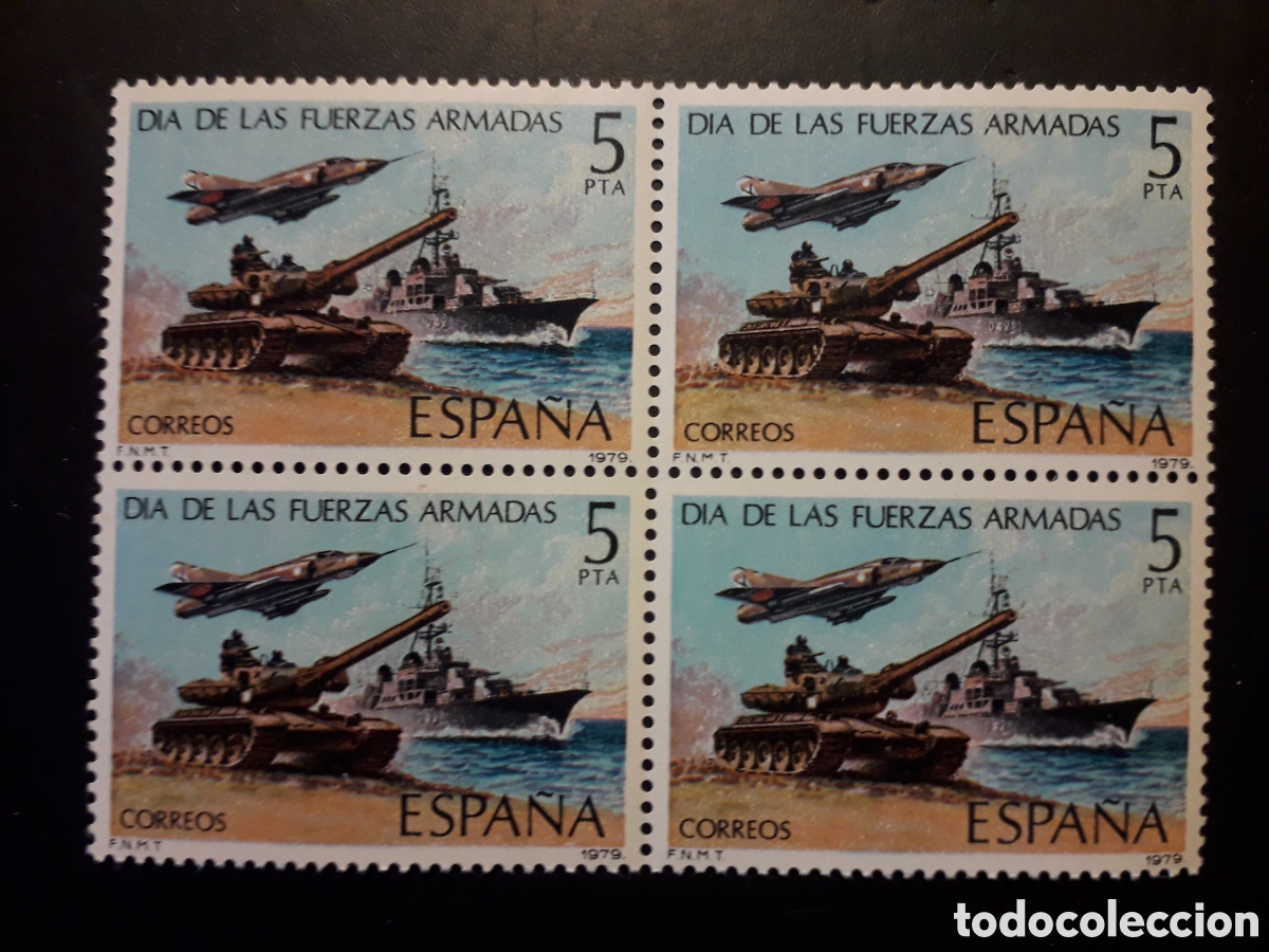 Sellos: ESPA&Ntilde;A EDIFIL 2525 BLOQUE DE 4 SERIE CTA NUEVA *** 1979 D&Iacute;A FUERZAS ARMADAS PEDIDO M&Iacute;NIMO 3&euro;