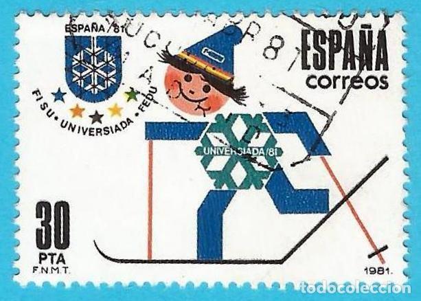 Sellos: Espa&ntilde;a. 1981. Edifil # 2608. Juegos Universitarios de Invierno UNIVERSIADA '81
