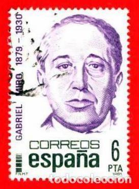 Sellos: Espa&ntilde;a. 1981. Edifil # 2618. Centenario de Gabriel Miro