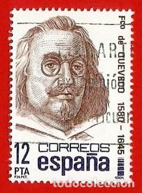 Sellos: Espa&ntilde;a. 1981. Edifil # 2619. Centenario de Francisco de Quevedo