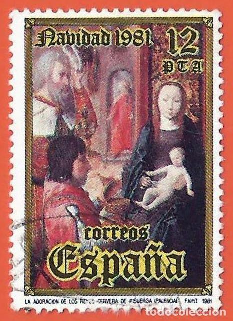 Sellos: Espa&ntilde;a. 1981. Edifil # 2633. Navidad. Adoracion de los Reyes. Cervera de Pisuerga. Palencia