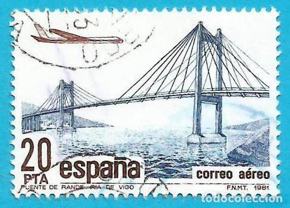 Sellos: Espa&ntilde;a. 1981. Edifil # 2636. Puente de Rande. Ria de Vigo