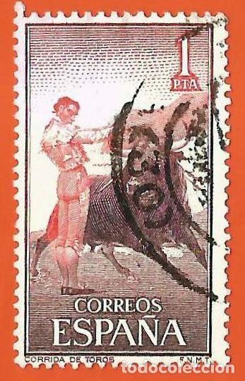 Sellos: Espa&ntilde;a. 1960. Edifil # 1261. Tauromaquia. Pase por alto