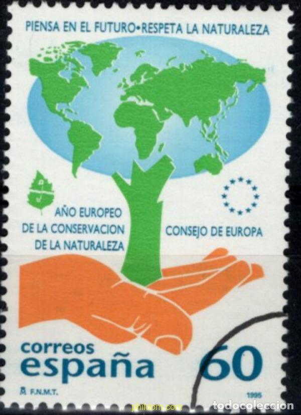 Sellos: 793914 MNH ESPA&Ntilde;A 1995 A&Ntilde;O EUROPEO DE LA CONSERVACION DE LA NATURALEZA