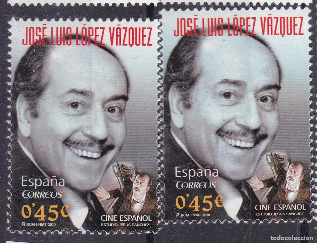 Sellos: SS7- JOSE LUIS LOPEZ VAZQUEZ . x 2 ** Sin Fijasellos . LUJO. VARIEDAD