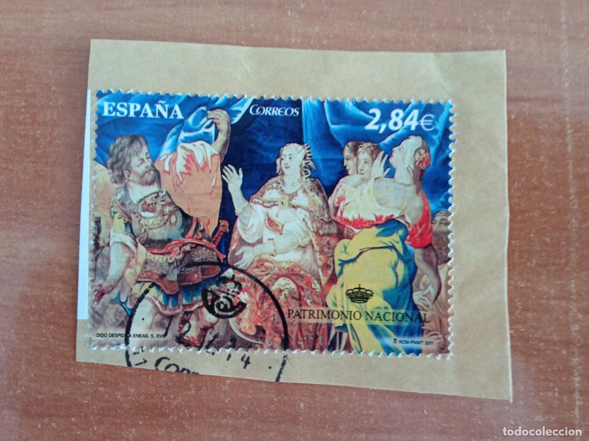 Sellos: 1 SELLO ESPA&Ntilde;OL PEGADO Y MATASELLADO