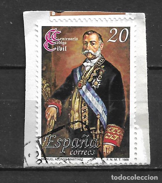 Sellos: espa&ntilde;a 1988 sello usado - 20/5
