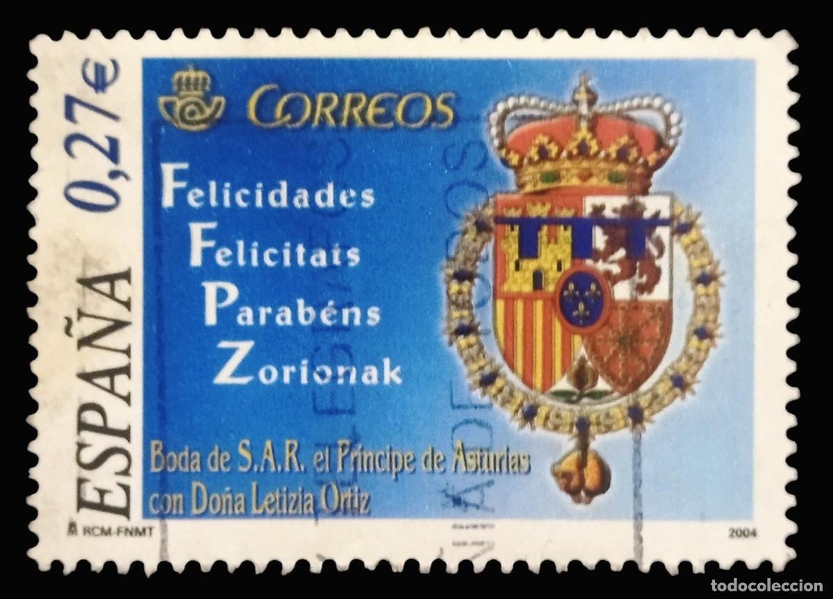 Sellos: ESPA&Ntilde;A 2004 Boda Real - Felicidades. USADO.