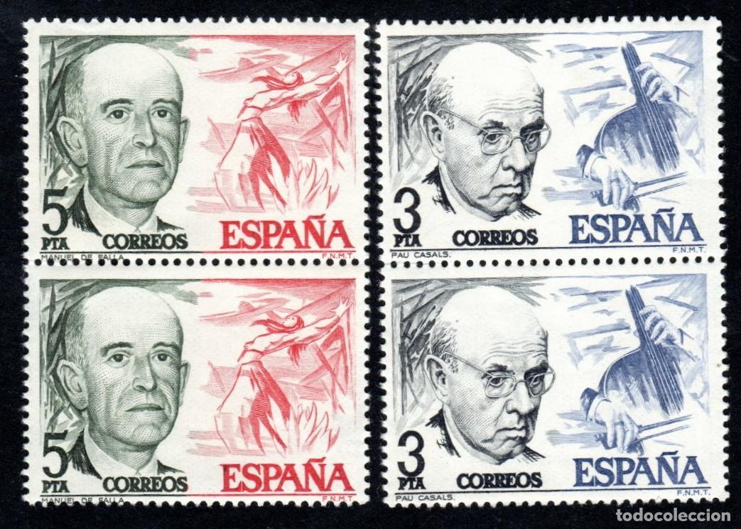Sellos: Espa&ntilde;a. Dasals y Falla. 1976. Edifil-2379/2380. Dos S. Completas. Nuevos