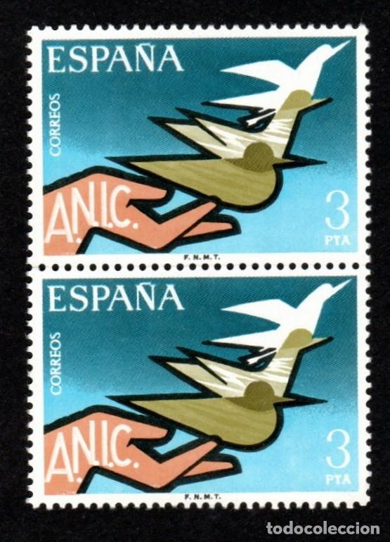 Sellos: Espa&ntilde;a. Asociaci&oacute;n de Inv&aacute;lidos Civiles. 1976. Edifil-2378. Dos S. Completas. Nuevos