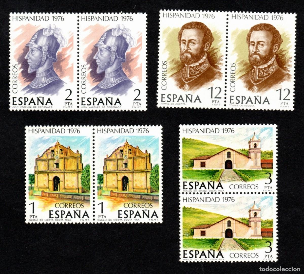 Sellos: Espa&ntilde;a. Hispanidad. Costa Rica. 1976. Edifil-2371/2374. Dos S. Completas. Nuevos