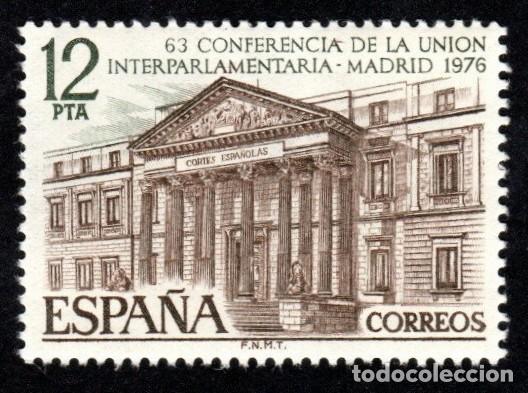 Sellos: Espa&ntilde;a. LXIII Conf. De la Uni&oacute;n Interparlamentaria. 1976. Edifil-2359. S. Completa. Nuevos