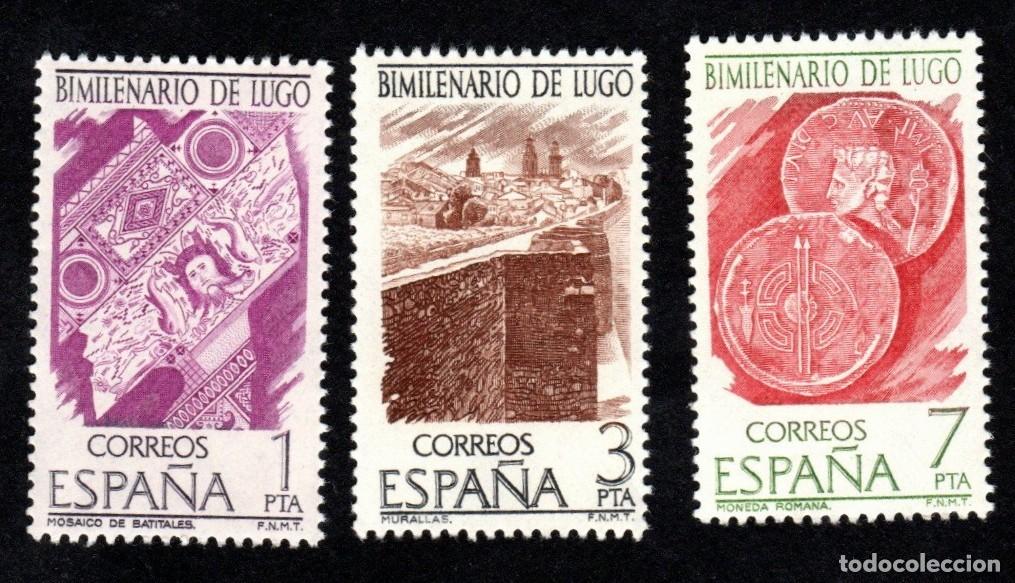 Sellos: Espa&ntilde;a. Bimilenatio de Lugo. 1976. Edifil-2356-2358. S. Completa. Nuevos
