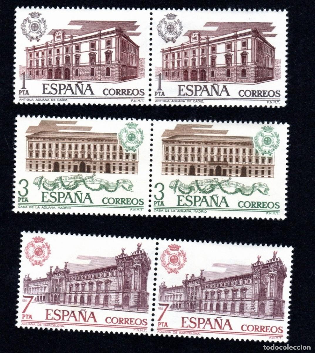 Sellos: Espa&ntilde;a. Aduanas. 1976. Edifil-2326-2328. Dos S. Completas. Nuevos