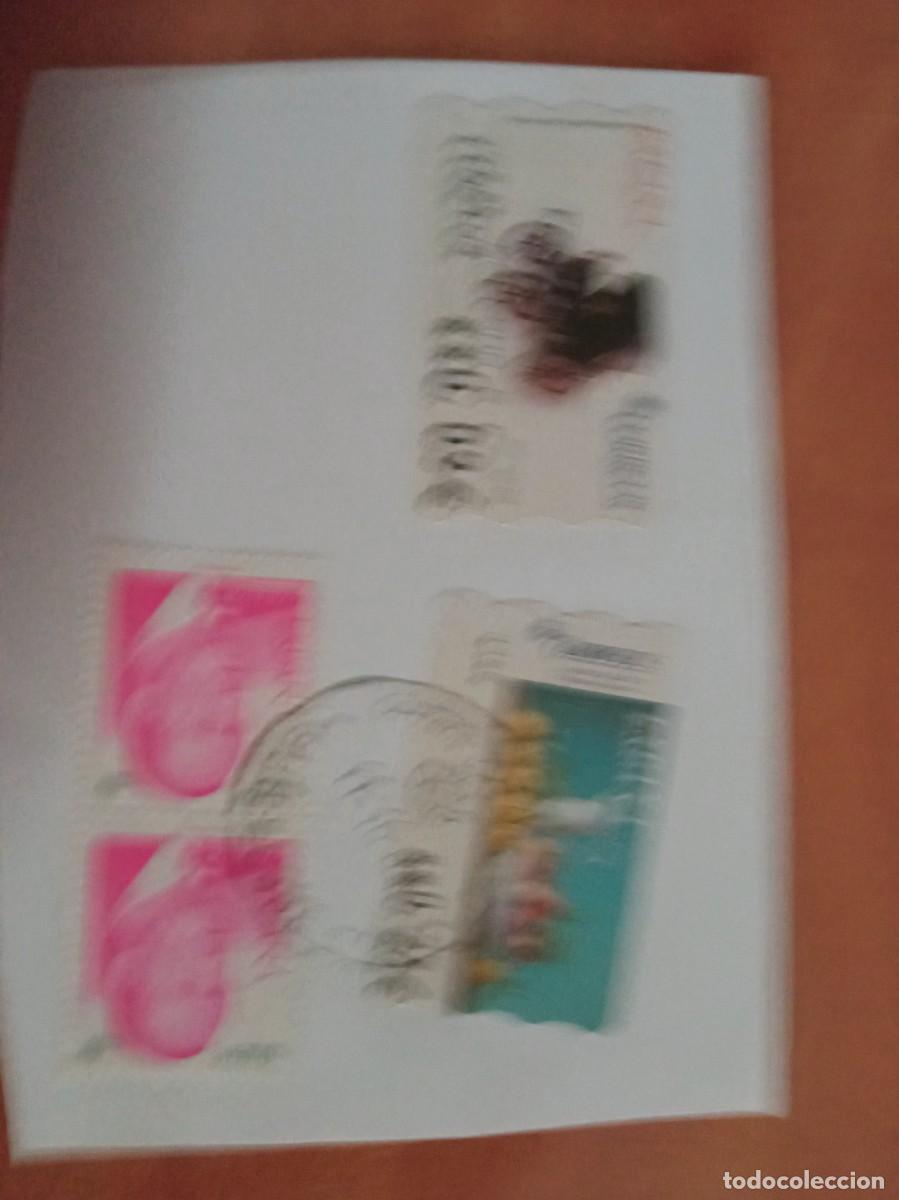 Sellos: 4 SELLOS ESPA&Ntilde;OLES PEGADOS Y MATASELLADOS