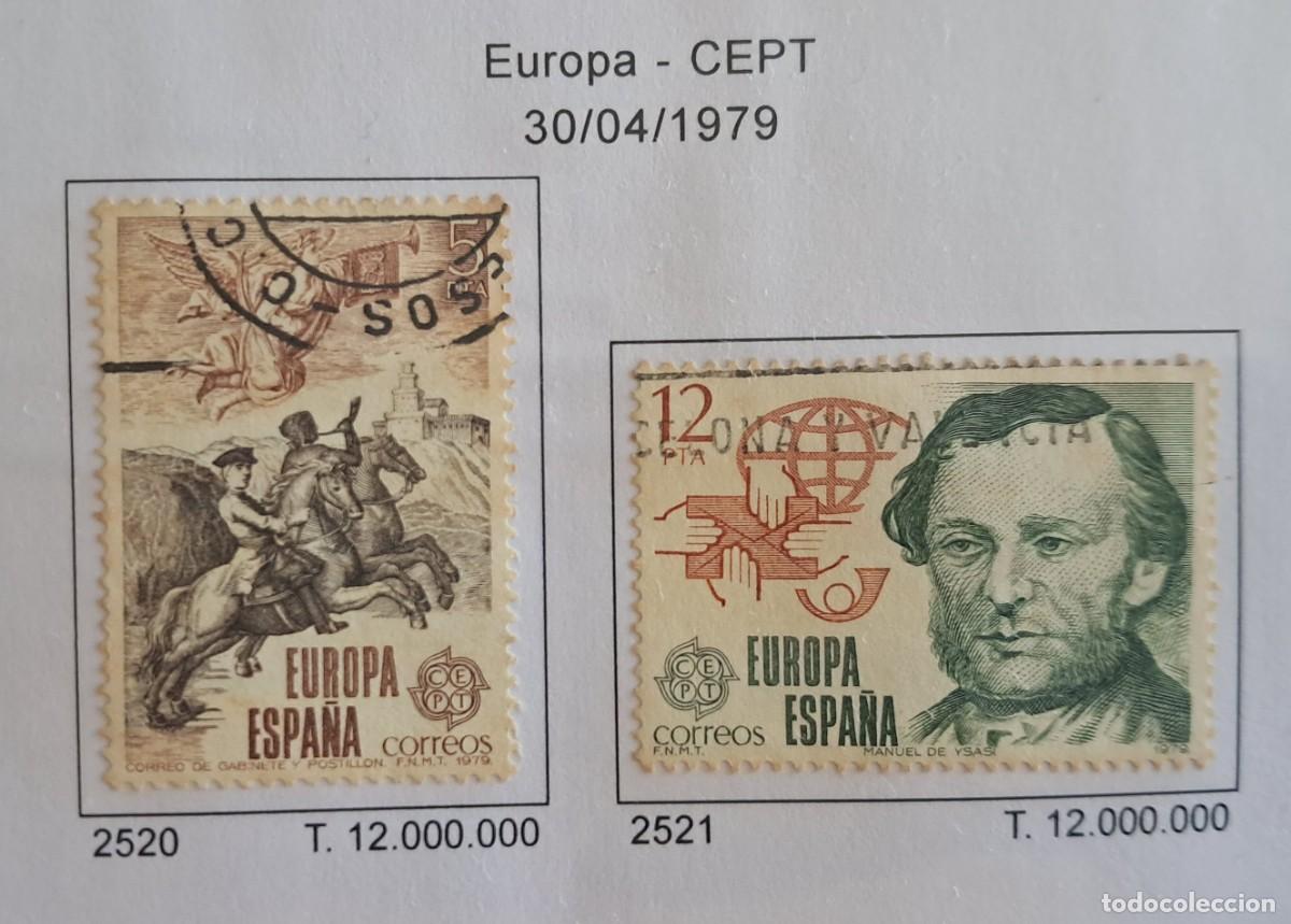 Sellos: serie completa sellos usados, Europa CEPT, edifil 2520-2521, a&ntilde;o 1979.