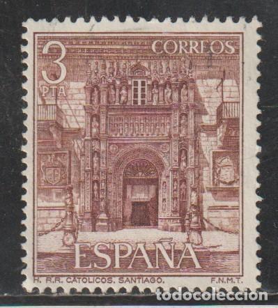 Sellos: ESPA&Ntilde;A // EDIFIL 2336 // 1976 ... USADO - TURISMO - HOSTAL DE LOS REYES CATOLICOS EN SANTIAGO