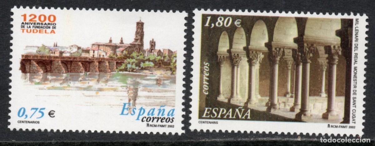 Sellos: SERIE NUEVA ESPA&Ntilde;A - ANIVERSARIOS A&Ntilde;O 2.002. EDIFIL 3892/93